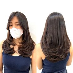 hair style middle cut 2024 Middle Length Hair, Sleek Short Hair, Hair Style Korea, Girl Haircuts