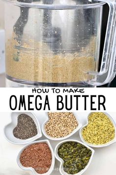 how to make an omega butter recipe in the blender with ingredients inside