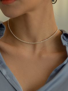 Editor's NotesJewelry collection from LUNNE will flatter any look gracefully.- Strands of pearl necklace- Freshwater pearl- Classic and luxurious- (3) different sizes of pearl options- Irregular shaped pearls- Extender chainMeasurement (in.)- Length: 14 in. + 2.4 in. ExtenderComposition & Care- 925 Silver, 18K Gold Plated, Freshwater Pearl- Avoid direct heat and moisture- Wipe with a dry clothDesigner- by LUNNE Pearl Necklace With Round Beads For Jewelry Making, Round Pearl Necklace With Polished Beads, Elegant Polished Bead Necklaces, Silver Beaded Pearl Necklace In Minimalist Style, Polished Beads Pearl Necklace For Wedding, Delicate Silver Pearl Beaded Necklaces, Dainty Pearl Beaded Necklaces In Silver, Dainty Silver Pearl Necklace With Round Beads, Dainty Silver Pearl Beaded Necklaces