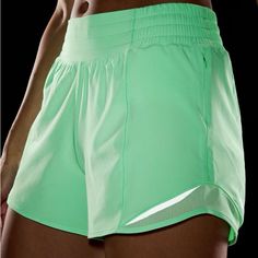 -Brand New Condition -4” Inseam -High Rise -Color ‘Pistachio’ Green Athletic Shorts With Built-in Liner For Workout, Green Breathable Athletic Shorts For Gym, Green Stretch Running Shorts, Stretch Green Running Shorts, Green Breathable Gym Shorts, Breathable Green Gym Shorts, Green Short Activewear For Running, Green Athletic Shorts With Built-in Shorts For Workout, Green Athletic Shorts With Built-in Liner For Running