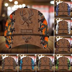 AIO Pride Premium Deer Hunting Hats Multicolored Custom Name All of our Classic Caps are custom-made-to-order and handcrafted to the highest quality standards. Add style and personality to your hat collection with a custom printed classic cap! Constructed with 100% premium polyester that’s lightweight for maximum comfort and breathability. Classic caps offer great protection from the sun and are perfect for any outdoor activity! Universal Fit: One size fits most with an adjustable snapback closu Customizable Brown Hat With Flat Brim, Customizable Brown Flat Brim Hat, Customizable Brown Baseball Cap, Brown Flat Bill Baseball Cap For Gift, Customizable Brown Snapback Hat With Curved Brim, Customizable Brown Snapback Hat With Flat Brim, Customizable Brown Outdoor Hat, Custom Brown Snapback Baseball Cap, Customizable Brown Flat Brim Baseball Cap