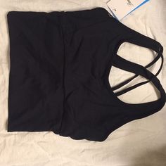 Never Worn. Brand New With Tag On. Spring Black Stretch Sports Bra, Black Sports Bra With Built-in Bra For Spring, Spring Black Activewear With Built-in Bra, Black Activewear With Built-in Bra For Spring, Women's Intimates, Sports Bra, Womens Sizes, Brand New, Bra