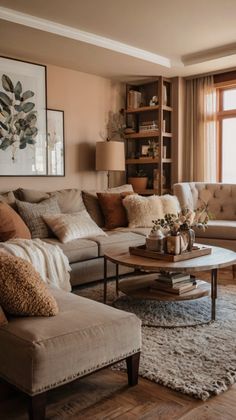 a living room filled with lots of furniture