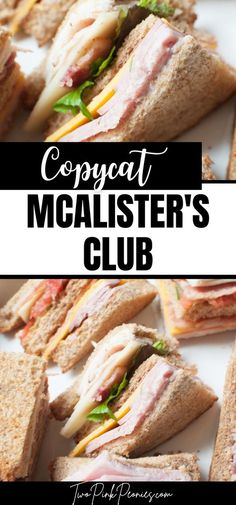 This copycat McAlister’s club sandwich is a great copycat recipe to make for lunch. Save time and money by making a delicious copycat McAlister's club sandwich at home. Copycat Mcalisters Club Sandwich, Mcalisters Deli Honey Mustard, Copycat Mcalisters Orange Cranberry Club, Mcalisters Chicken Salad, Millers Ale House Copycat Recipes, Best Copycat Recipes Restaurants, Copycat Sandwich, Deli Recipes, Sandwich Art