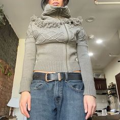 Nicholas K Wool And Cashmere Zip Up Sweater. Oversized Large Collar, Sort Of Off The Shoulder Look With The Knit Style. It’s A Beautiful Piece In Incredible Condition, I Just Never Wear It And It’s Too Pretty To Hide In My Closet. Asymmetrical Zip Received As A Gift But Retails For ~$800 90% Wool 10% Cashmere Asymmetric Sweater, Asymmetrical Sweater, Sweater Oversized, Knit Style, Zip Up Sweater, Sweaters & Cardigans, Off The Shoulder, Zip Ups, Cashmere