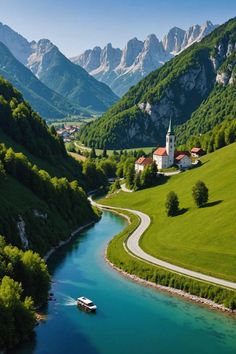 Breathtaking Places Nature, Soca Valley, Scenic Road Trip, Scenic Roads, Heart Of Europe, Scenic View, Road Trip Fun, Beautiful Landscape Wallpaper, Rolling Hills