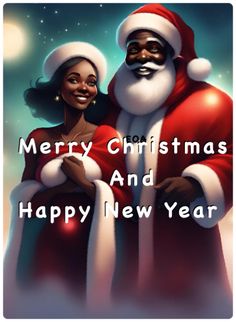 Black Santa Claus Pictures, December Blessings, Happy 2025, Black Christmas Cards, Holiday Sayings, Black Emoji, Christmas Greetings Quotes, Paint Edger