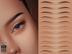 The Sims Resource - Eyebrows | NO 30 Knight Skin Sims 4 Cc, Sims 4 Cc Face Details Female, Sims 4 Cc Lash Extensions, Sims 4 Compression Shirt Cc, Sims 4 Jawline Presets, Sims 4 Cc Toddler Skin Details, The Sims Recourse Sims 4, Sims 4 Cc Women Clothes Patron, Sims4 Cc Eyes Shape