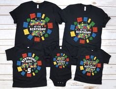 100% Cotton Shirts Bricks Family Matching Shirts, Building Blocks, Mom Dad Kid Baby Shirts, Matching Family Shirts, Birthday Shirts, of the Birthday Boy Theme Multicolor Cotton Tops For Birthday, Multicolor Tops With Funny Print For Birthday, Multicolor Family Matching Tops For Birthday, Multicolor Funny Print Top For Birthday, Multicolor Casual Top For First Birthday, Casual Multicolor Tops For First Birthday, Family Matching Multicolor Tops For Birthday, Casual Multicolor Shirt For Birthdays, Casual Multicolor Shirt For Birthday