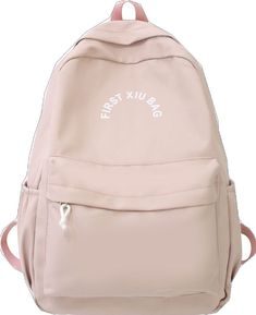 Pink Softback Backpack For Study, Pink Backpack For Study, Pink Standard Backpack For Study, Casual Large Capacity Pink Backpack, Trendy Pink School Backpack, Pink Student Backpack, Pink Backpack For Students, Pink Bags For Daily Use, Back To School, Pink Bags For Daily Use And Back To School