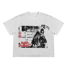 Anti-Police T-Shirt Fast Shipping $25 Lowest I Can Do Custom Deadstock Hit Me With Questions Edgy Logo Print T-shirt For Summer, Edgy Summer T-shirt With Logo Print, Edgy Short Sleeve T-shirt With Text Print, Punk Style Graphic Print Cotton Tops, Punk Style Cotton Tops With Graphic Print, Spring Grunge Streetwear T-shirt, Grunge T-shirt With Graffiti Print And Relaxed Fit, Grunge Style T-shirt With Graffiti Print, Grunge Style Relaxed Fit T-shirt With Graffiti Print