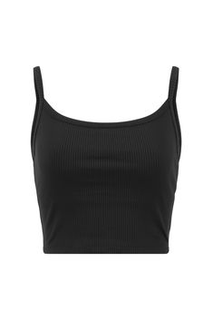 Ribbed Bralette Tank-Year Of Ours Tank Top With Built In Bra, Crop Top Tank Tops, Black Cropped Tank Top, Crop Tanks, Tank Top Crop Top, Stretches For Flexibility, Tank Crop Top, Spaghetti Strap Crop Top, Black Crop Top Tank