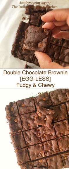 double chocolate brownie egg - less fudge & chewy on the inside and outside