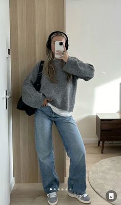 Looks Pinterest, Skandinavian Fashion, Uni Outfits, Cold Outfits, Outfit Jeans, School Looks, Looks Street Style, Stockholm Fashion