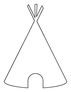 a teepee tent with two sticks sticking out of it's top and the tip of