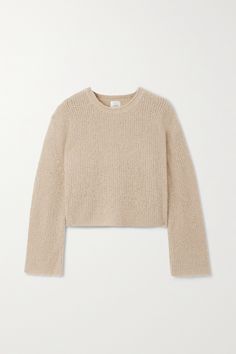 LESET designs elevated staples that you'll cherish for seasons to come. A perfect example, this 'Adam' sweater is knitted from sumptuous cashmere-blend with a textured finish and has a slightly cropped hem. Designer Knitwear, Cashmere Blend Sweater, Knitwear Design, Sweater Design, Fall Shopping, Sport Pants, Net A Porter, Jeans Dress, In Fashion