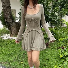 SIZE Length/cm Bust/cm Waist/cm Hips/cm Shoulder/cm Sleeve/cm S 76 72-82 60-70 / / 62 M 78 76-86 64-74 / / 63 L 80 80-90 68-78 / / 64 NOTE: 1. Please strictly follow the size chart to select the size. Do not select directly according to your habits.2. Still not sure about size? We'd love to advise based on your measurements of bust, waist and hip.3.The size may have 2-3cm differs due to manual measurement. Please note when you measure. Y2k Long Sleeve Dresses For Winter, Y2k Long Sleeve Winter Dresses, Y2k Long Sleeve Mini Dress For Summer, Summer Y2k Long Sleeve Mini Dress, Fall Y2k Mini Dress, Y2k Style Fitted Long Sleeve Mini Dress, Y2k Fitted Long Sleeve Mini Dress, Y2k Long Sleeve Fitted Mini Dress, Fitted Long Sleeve Y2k Mini Dress