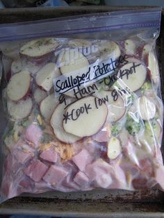 a bag filled with lots of different types of sliced up food in it's wrapper