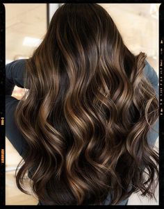 Glossy Caramel Highlights Dark Brown Hair With Highlights, Highlights For Dark Brown Hair, Cinnamon Hair, Caramel Drizzle, Hair With Highlights, Recipes Chocolate, Dark Hair With Highlights, Caramel Hair