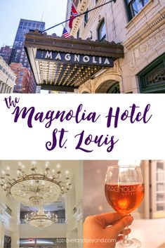 the magnificent hotel st louis in new york city, ny with text overlaying it