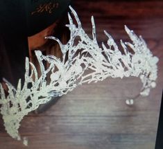 Beautiful Ice Princess Tiara with Beads and crystals. Be the Bell of the Ball.  Also great for parties and Cosplay. Ice Tiara, Ice Queen Crown, Ice Princess Party, Ice Crown, Crystal Kingdom, Ice Crystals, Princess Tiara, Tiara Crown, Book Clothes