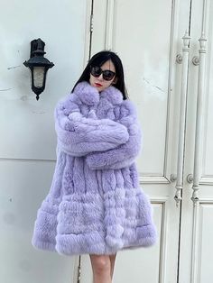 New Winter Stand Collar Fox Fur Coat Women's Long Coat High quality Fashion Natural Real fur Jacket Fur Decoration, Fur Decor, Long Coat Women, Fur Coats Women, Fox Fur Coat, Style Office, Real Fur, Office Lady, Fox Fur