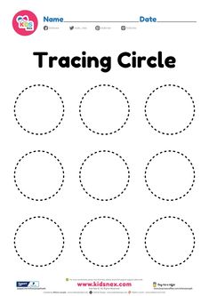 trace the circles to make it easier for children to learn how to write