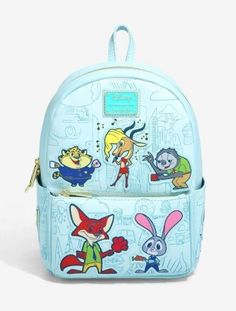 Cute Cartoon Print Travel Backpack, Cute Cartoon Print Backpack For Travel, Cute Travel Backpack With Cartoon Print, Disney Character Print Backpack, Playful Backpack For Disney Trips, Disney Character Style Backpack, Character Style Backpack For Disney Fan Events, Cute Multicolor Backpack For Disney Trips, Character Backpacks For Disney Trips