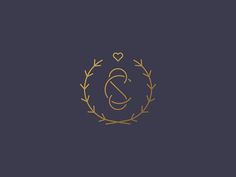 the letter c in a wreath logo