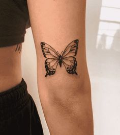 Butterfly Tattoo Design, Butterfly Tattoos On Arm, Unique Butterfly Tattoos, Butterfly Tattoos For Women, Elbow Tattoos, Inspiration Tattoos, Butterfly Tattoo Designs, Butterfly Tattoos, Classy Tattoos