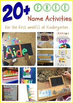 the top 20 free name activities for kids