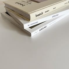 three books stacked on top of each other in front of a white background with the title berk