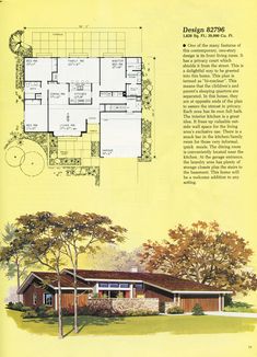 an old house is shown with plans for it