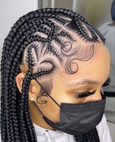 Curly Braided Hairstyles, Lemonade Braids Hairstyles, Big Box Braids Hairstyles, Goddess Braids Hairstyles, Beautiful Braided Hair, Braided Cornrow Hairstyles