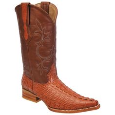 "These boots are a classic and handcrafted. They are made out of Alligator imitation leather and are the choice for those who know and appreciate a nice pair of elegant boots. Every pair of boots are put together from the finest premium leathers to have the best comfortable walking experience. This Exquisite boot features a full leather vamp and counter with a 13\" hand stitched leather shaft. -Round Toe Profile -Full Leather Shaft -Full Leather Lining -Traditional Leather Outsole -13\" shaft -1 Elegant Boots, Western Boots For Men, Mens Cowboy, Mens Cowboy Boots, Harness Boots, Leather Cowboy Boots, Western Boot, Cowboy Boot, Western Cowboy Boots