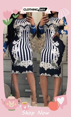 Deep Blue Trendy Geometric Printed Knee Length Dress Wholesale Fashion, Knee Length Dress, Deep Blue, Dresses Online, Dress Length, Buy Now, Knee Length, Blue