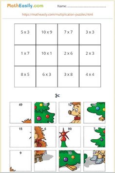 christmas math worksheet for kids to practice counting and subtracing the numbers