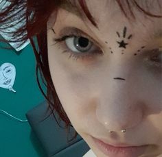 Forehead Makeup Art, Facial Markings, Punk Makeup, Face Art Makeup