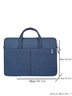 BagForLove - Classic Briefcase: Large Capacity, Lightweight, Versatile, Stylish, and Simple Handbag Product Description Color Blue Pattern Type Plain Type Laptop Handbag Material Polyamide Composition 100% Polyamide Size Chart INCH CM Bag Length Bag Width Bag Height Size 14.2 inch 1 inch 10.2 inch one-size Bag Length Bag Width Bag Height Size 36 cm 2.5 cm 26 cm one-size Details Pictures Similar Products h2 { text-align: center; } /* æ¢è¡ */ li{ white-space: normal; word-break: break-all; word-wrap: break-word; } .red-box { width: 100%; display: flex; flex-direction: row; flex-wrap: wrap; justify-content: center; } .red-box > div { width: 190px; height: 250px; margin: 10px; } .red-box > div > a > img { width: 190px; height: 250px; } .size-box { width: 100%; margin: auto; white-space: nowr Blue Bag With Laptop Sleeve For Everyday Use, Blue Everyday Bag With Laptop Sleeve, Everyday Blue Laptop Bag With Adjustable Strap, Blue Laptop Bag With Sleeve For Daily Use, Casual Blue Bag With Laptop Sleeve, Blue Laptop Bag With Adjustable Strap For Daily Use, Blue Business Laptop Bag With Adjustable Strap, Blue Rectangular Shoulder Bag With Laptop Sleeve, Casual Blue Rectangular Laptop Bag