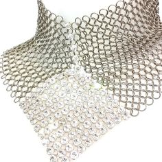 Ferrara Whiting And Davis Large Ring Mesh Necklace With Swarovski Crystal Mesh This Choker Style Is For The Audrey Hepburn Want To Be. It Speaks For It Self!! Neck Edge To Edge 13 Inches With A 6 Inch Extender Mesh Necklace, Choker Style, Large Ring, Chain Mail, Audrey Hepburn, Swarovski Crystal, Womens Jewelry Necklace, Swarovski Crystals, Choker