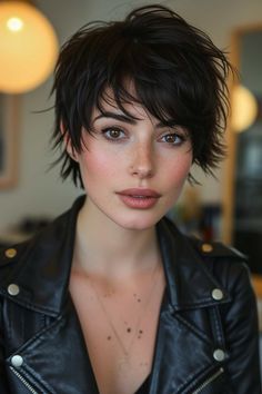 46 Cute Short Haircuts for Short Hair in 2024 Short Haircuts For Ladies, Haircuts For Ladies, Stacked Haircuts, Short Shag Hairstyles, Cute Short Haircuts, Best Short Haircuts, Hair Braid