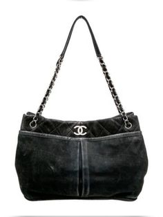 Chanel Work Bag, Big Bags For Women, Black Designer Bag, Cute Shoulder Bags, Thrift Style, Bag Chanel, Chanel Tote