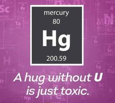 an image of the element hg on a purple background with words that read,