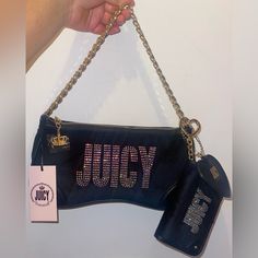 Brand New Wallet And Bag P37 Trendy Evening Wallet With Mobile Phone Bag, Trendy Black Wallets For Party, Juicy Couture Black, Couture Bags, Juicy Couture Bags, Juicy Couture, Bag Lady, Wallet, Couture