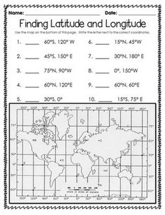 the world map worksheet for students to help with their writing and math skills