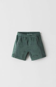 NWT Zara Boys Plush Terrycloth Shorts, Size 8. Beautiful duck green summer shorts with elastic waistband, front pockets and text appliqué at hem. Cotton blend fabric. Size 8y NWT! Zara Cotton Bottoms With Built-in Shorts, Short Green Cotton Bottoms, Casual Cotton Bottoms By Zara, Zara Cotton Bottoms Short Length, Zara Casual Cotton Bottoms, Zara Green Short Bottoms, Zara Green Shorts, Green Cotton Athletic Shorts With Elastic Waistband, Green Zara Shorts