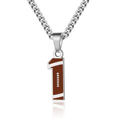 PRICES MAY VARY. ✔ Choose Your Football Number Necklace ✔ Number 0-99 choose your favorite number, support your favorite football team and player. Bring lucky number and strength to you and him/her. ✔ Trustworthy Material ✔ Number pendant and number chain is made from 316L stainless steel. Advantage is durable and hypoallergenic waterproof, will not change color. Suit long time to wear and save. ✔ Number Chain Size ✔ Chain Length: 22+2 inches. Width: 0.15 inch. The chain is very strong and suita Necklace For Boys, Football Numbers, Football Jewelry, Football Necklace, Favorite Number, Black Flannel, Number Necklace, Number 0, Lucky Number