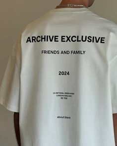 Our archive exclusive tee launches at our London pop-up this weekend, in-store only with extremely limited units Featuring a front and back screen print, this is on our new and improved Gio fit, with tonal overlock stitching and a tighter neckline 133 Bethnal Green Road, E2 7DG Saturday: 10:00 – 19:00 Sunday: 10:00 – 16:00 Clothing Brand Name Ideas, Design For Clothing Brand, Tshirt Merch, Hoodie Design Ideas, Desain Editorial, Gym Outfit Men, Tshirt Printing Design, Aesthetic Streetwear, Tshirt Design Inspiration