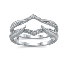 Diamond Accent (I2 clarity, H-I color) Brilliance Fine Jewelry Diamond Enhancer Ring in 10kt White Gold, Size 7 Color: Metal Type. Gender: female. Age Group: adult. Diamond Enhancer Ring, Diamond Enhancer, Enhancer Ring, Jewelry Diamond, Buy 1, Types Of Metal, Diamond Jewelry, Gender Female, Heart Ring