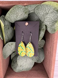 Lemon Teardrop Dangle Earrings Casual Yellow Drop Earrings, Yellow Teardrop Earrings, Yellow Teardrop Everyday Earrings, Yellow Teardrop Dangle Earrings, Yellow Teardrop Earrings For Everyday, Teardrop Dangle Earrings, Jewelry Earrings Dangle, Dangle Drop Earrings, Dangle Earrings